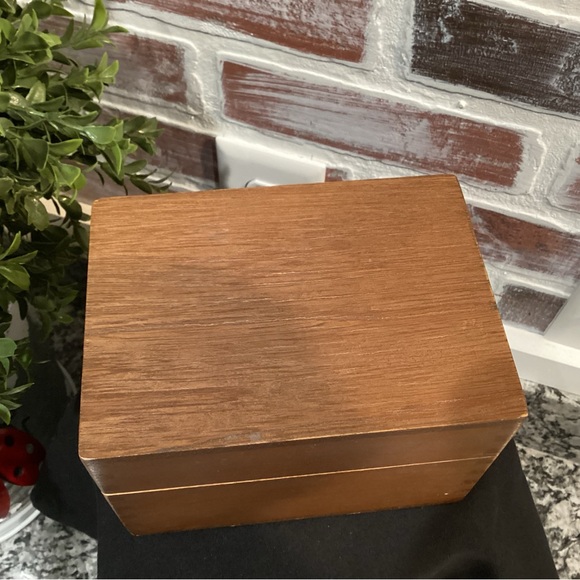 Vintage Solid Wood Index Card Box from Products Service Industries - Napa Valley - Picture 5 of 14
